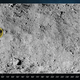 Flat projection image showing the surface of Bennu and the four proposed landing sites.